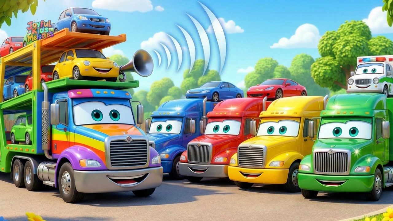 Brave Crane Truck to the Rescue! 🏗️ Muddy Cars & Car Wash Song | Kids Nursery Rhymes