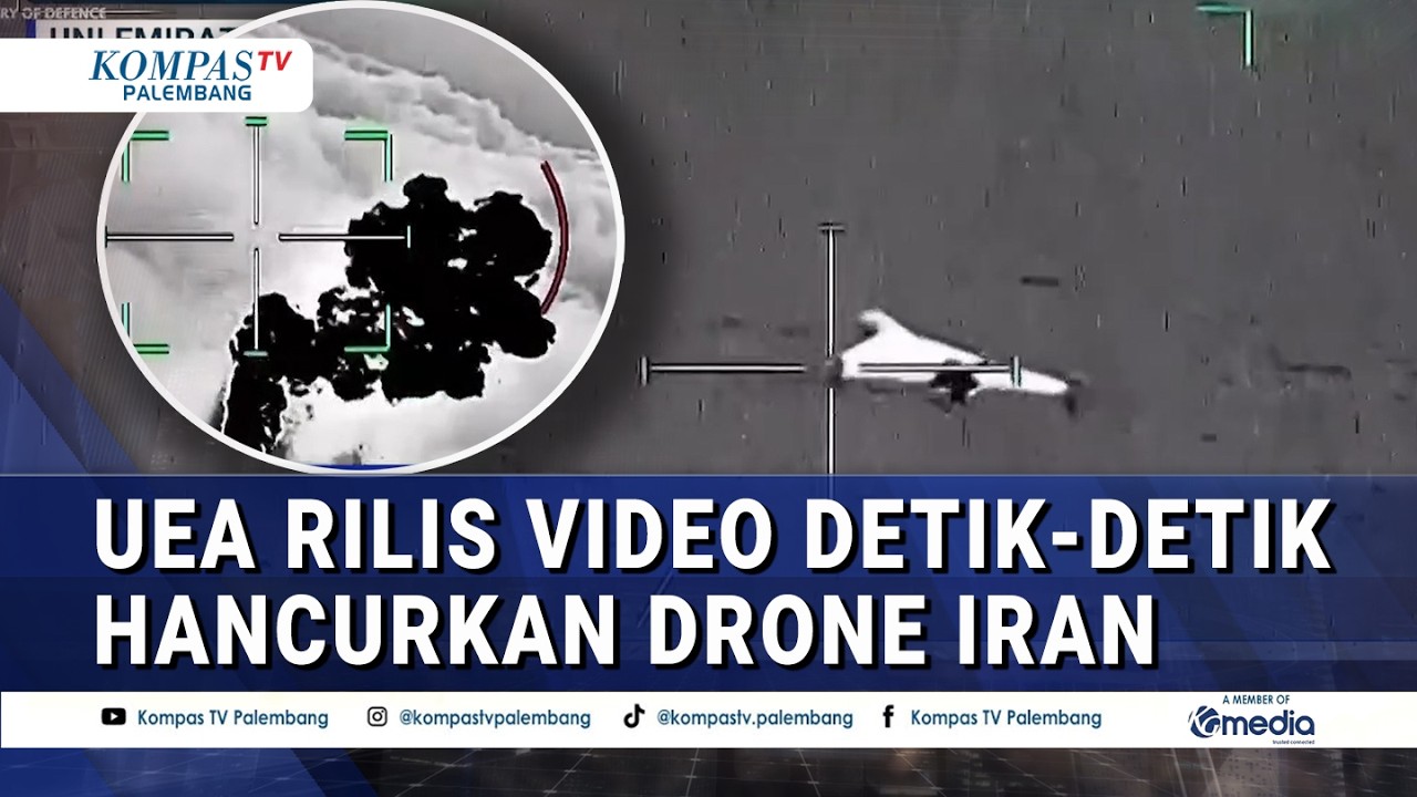 Uni Emirat Arab Rilis Video Detik-Detik Hancurkan Drone Iran