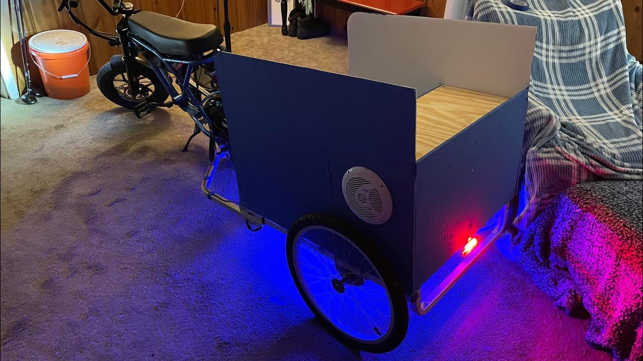 Summertime Speaker Cart, DIY with e-bike battery.