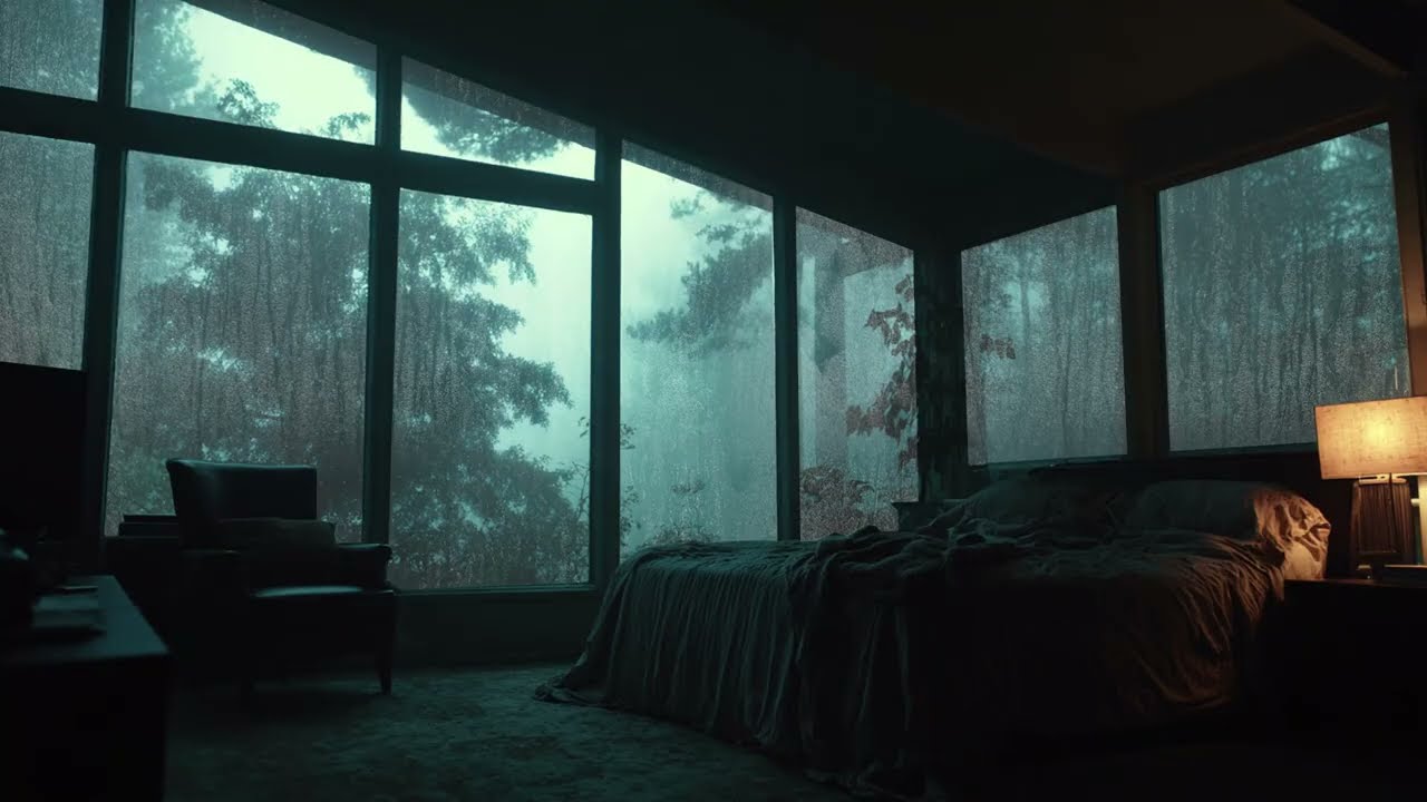 3-Hour Forest Bedroom Rain Loop - The Perfect Duration for a Power Nap or Study Session