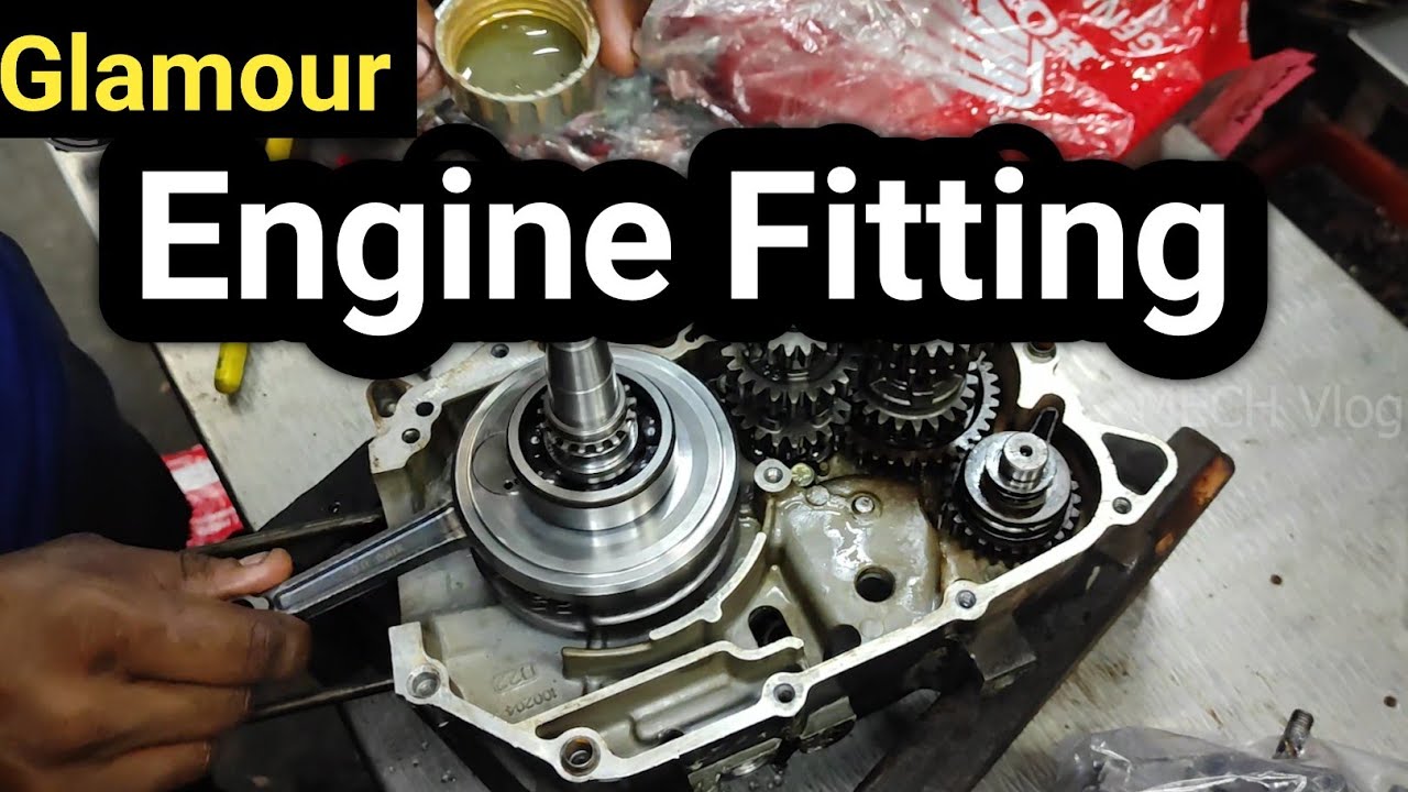 Hero Glamour Full Engine Fitting|Full Tutorial|Malayalam