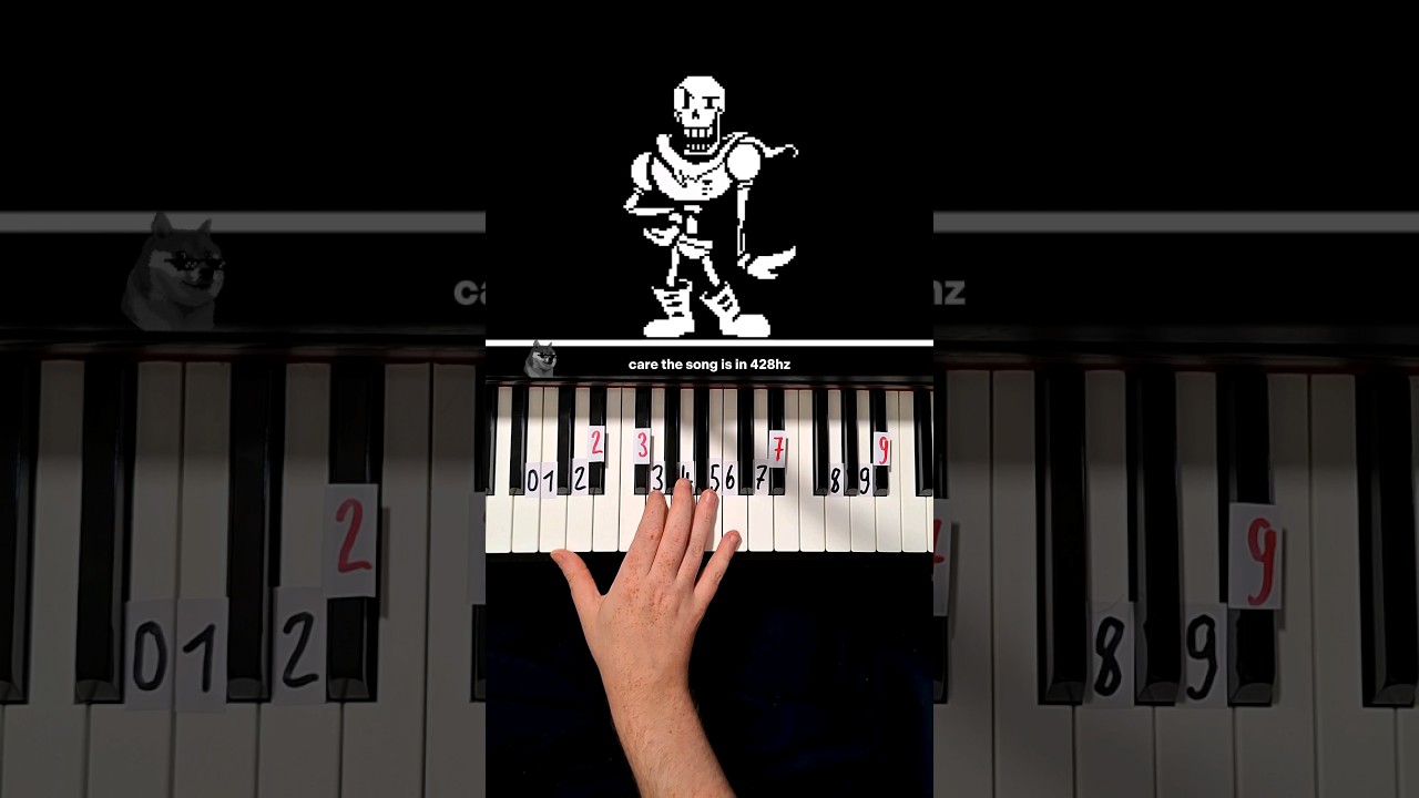Undertale BONETROUSLE Piano Tutorial #shorts