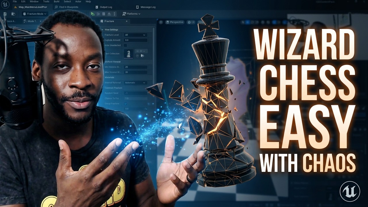 Chaos Destruction in Unreal Engine 5 Made Easy | Wizard Chess