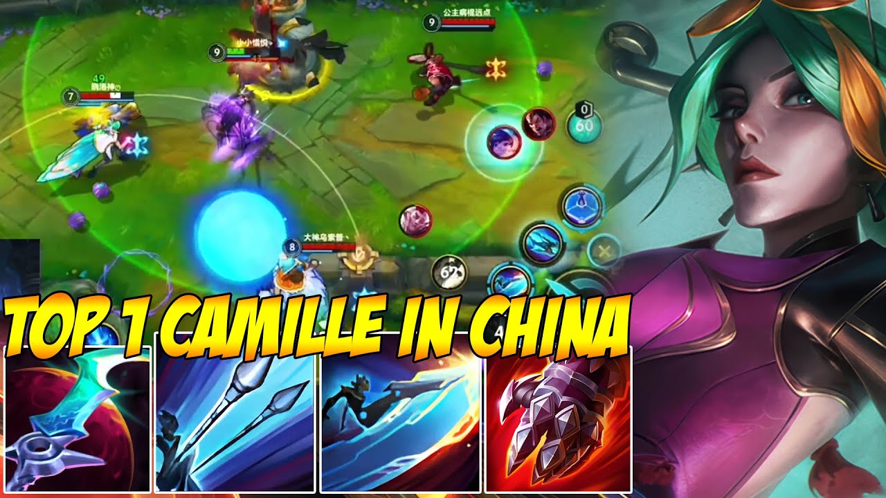 TOP 1 CAMILLE IN CHINA WILD RIFT - THIS CAMILLE IS UNCATCHABLE