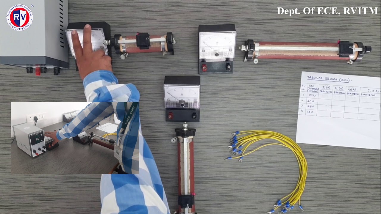 VTU ECE KCL & KVL EXPERIMENT