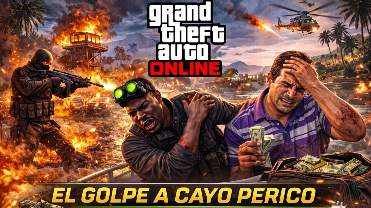 GTA V Online | Golpe a Cayo Perico… No Salió Como Esperábamos 💀🔥