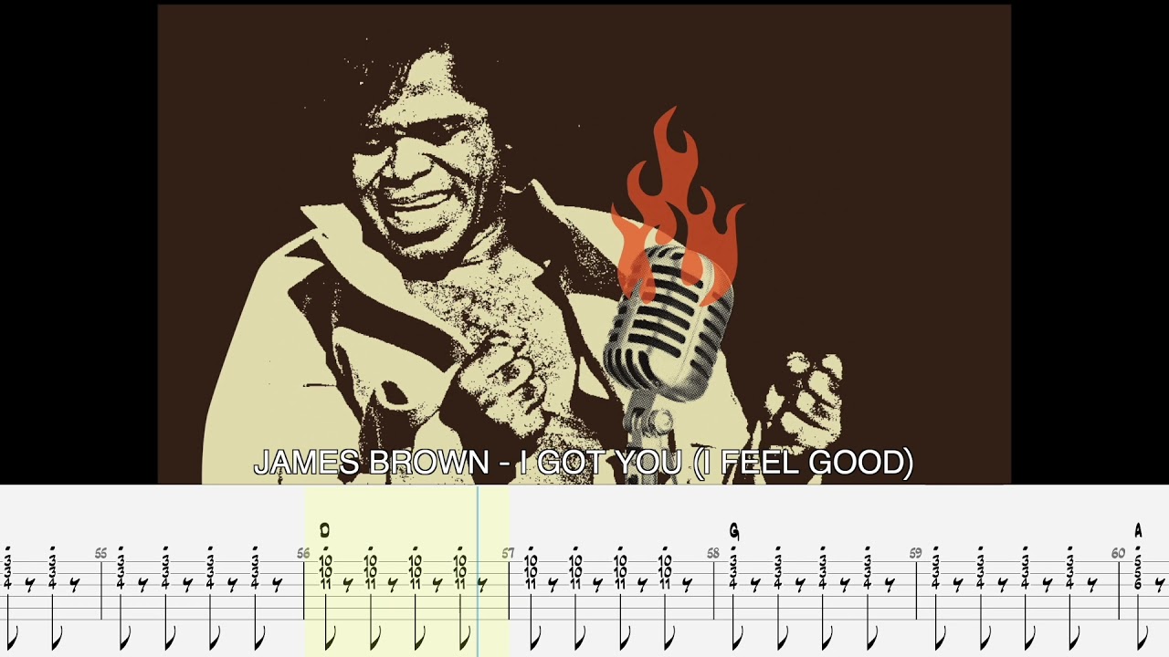 JAMES BROWN - I got you (I feel good) [GUITARLESS BACKING TRACK + TAB]