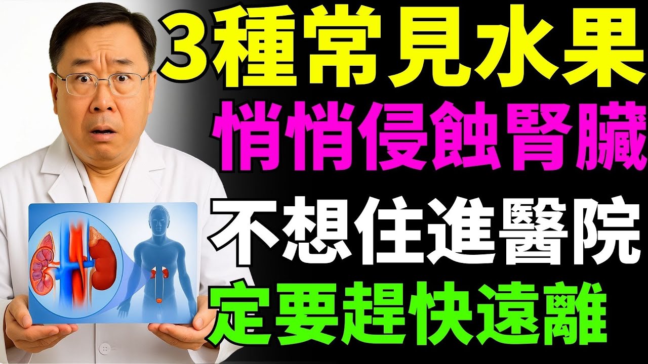 長者注意！3種水果看似健康，卻在悄悄傷害腎臟