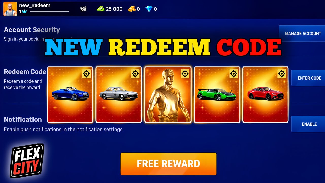 FLEX CITY NEW REDEEM CODE 2026 | FREE ITEM 🤑