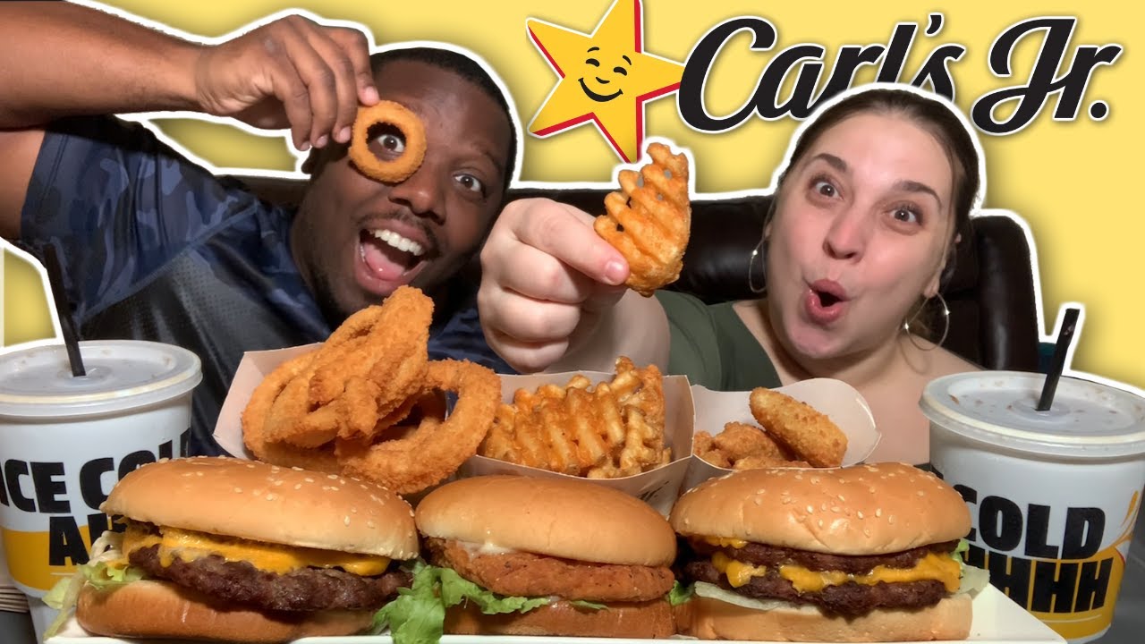 Carl's Jr Mukbang 먹방  [The Future of the K&J Fam + Shout Outs]