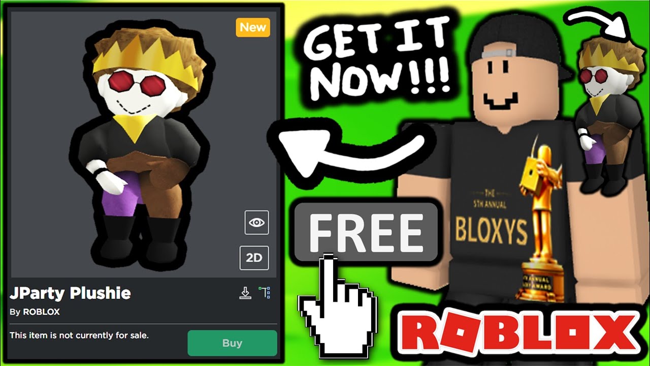 FREE ACCESSORY! How TO GET JParty Plushie! (ROBLOX)