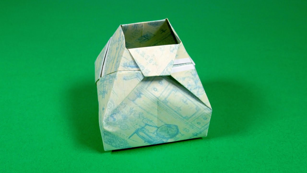How to Make an Origami Paper Vase  Easy DIY Decoration