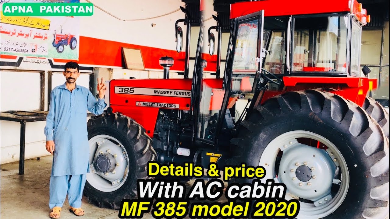 Massey Ferguson🚜 385 4×4 tractor M2020 with AC cabin review and information with price|APNA PAKISTAN