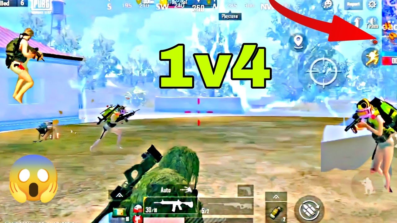 very funny 1v4 clutch #victor 😱  @insanelion6101  | ANUSHTHAAN OP YT