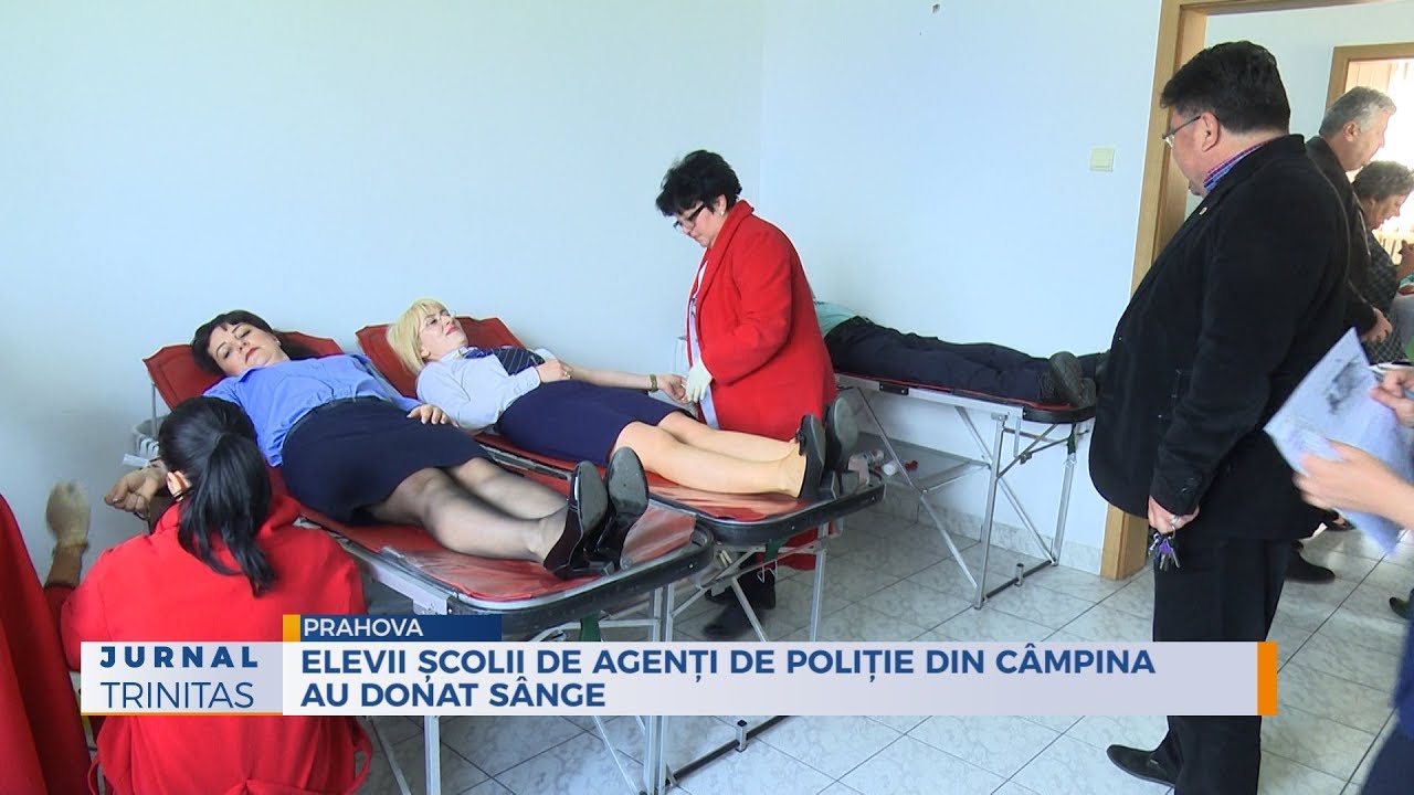 Elevii Școlii de Agenți de Poliție din Câmpina au donat sânge