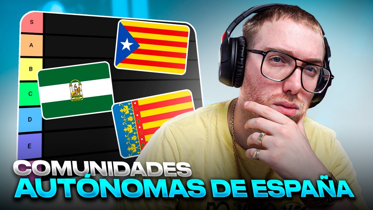 RODRIGO QUESADA REALIZA UN TIERLIST SOBRE COMUNIDADES AUTÓNOMAS DE ESPAÑA