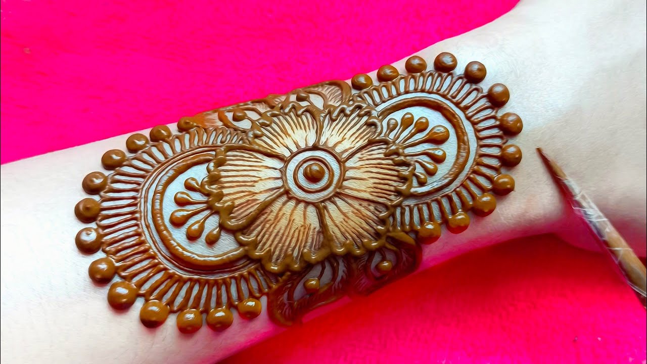 Latest  backhand arabic mehndi design | simple mehndi design | mehndi design | mehandi | mehndi