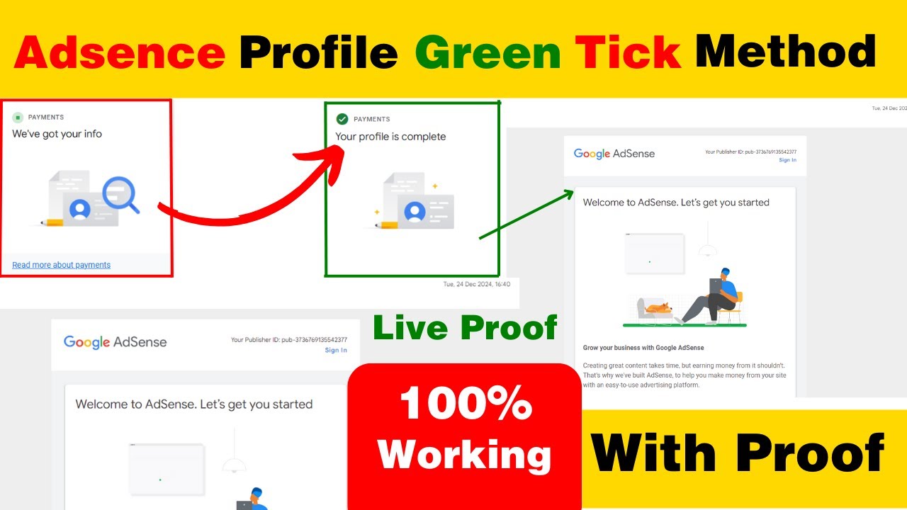 Adsense Profile Green Tick Method | Unlimited AdSense profile green tick in 2025