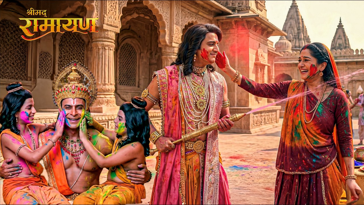 जब राम राज्य में खेली गई दिव्य होली|| Shrimad Ramayan