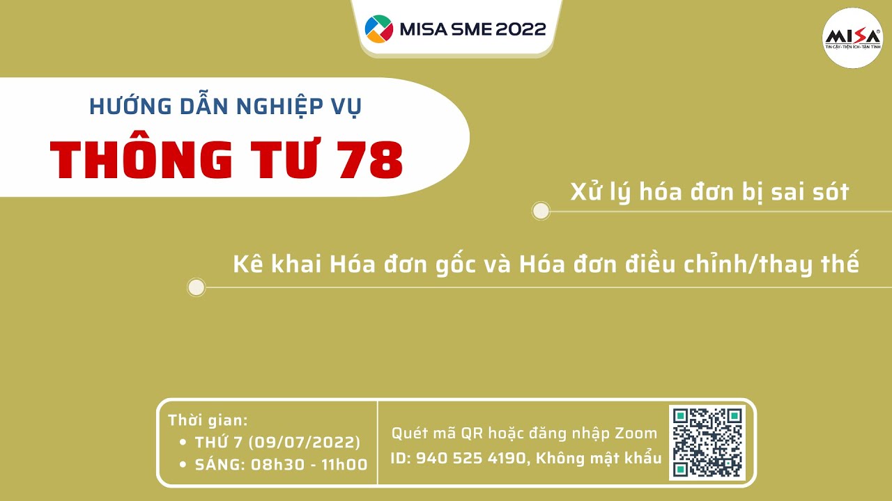 [Chia sẻ] HD KÊ KHAI HÓA ĐƠN ĐIỀU CHỈNH/THAY THẾ KHÁC KỲ VỚI HÓA ĐƠN GỐC THÔNG TƯ 78 - Chiều 08/07