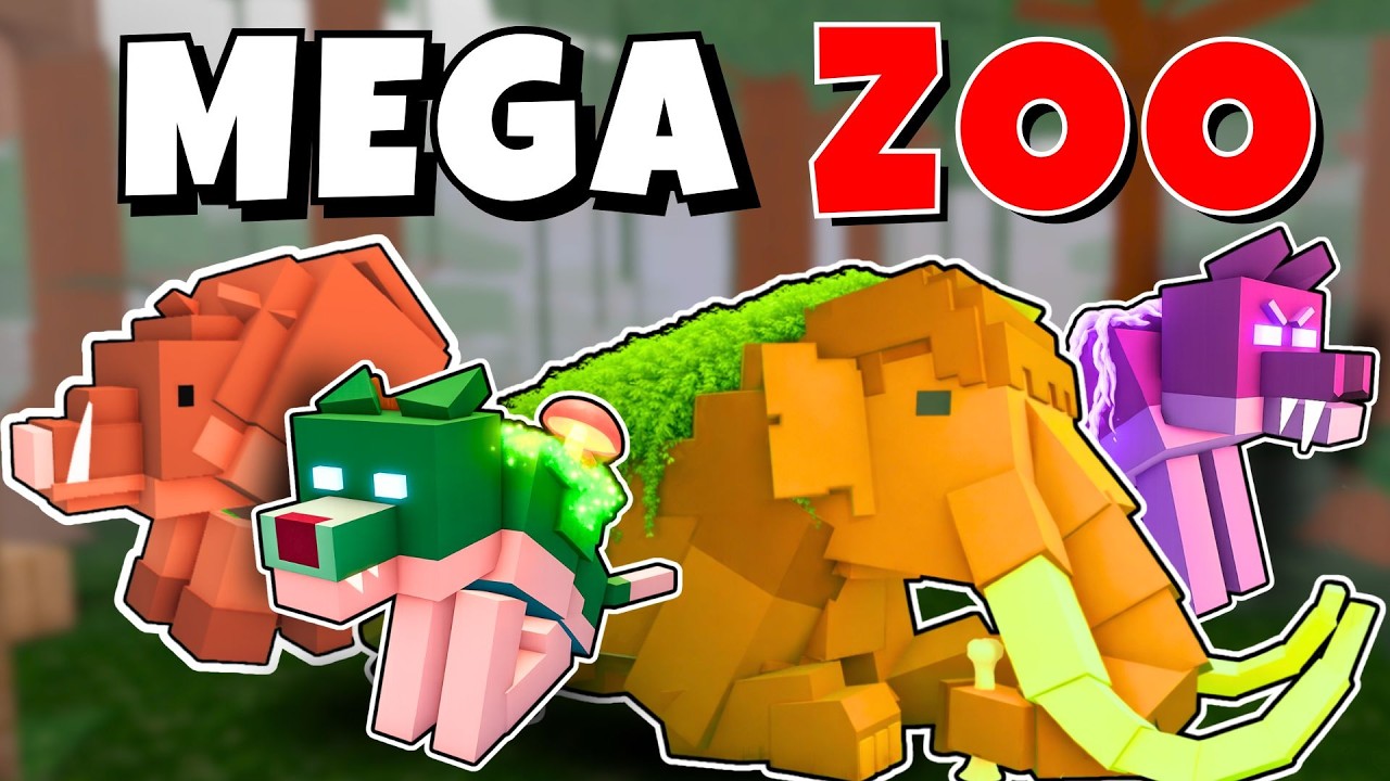 Я построил ОГРОМНЫЙ зоопарк в игре 