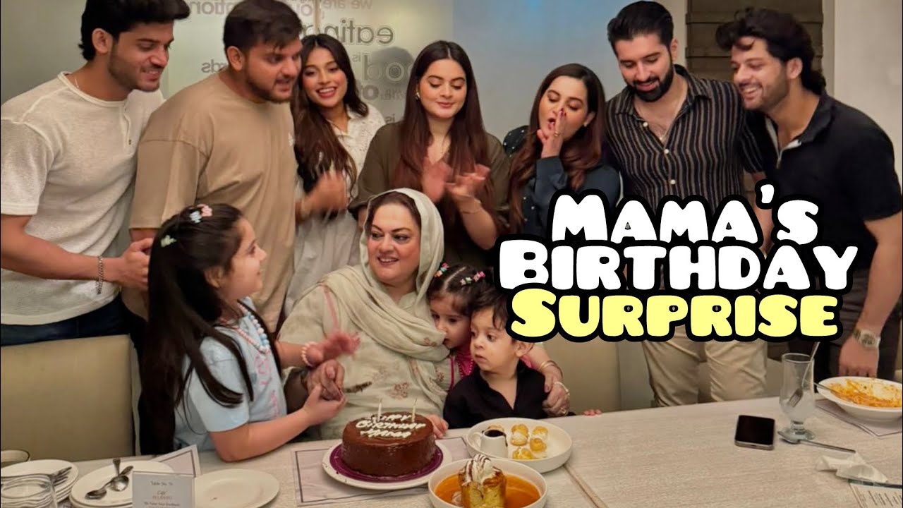 Mama’s birthday surprise dinner 🤩| a good family day 🤍 | Amal gave a cute surprise to Nanna 😍