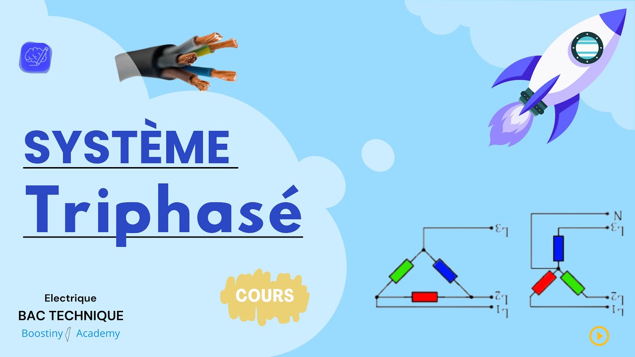 Electrique 🚀 Bac Tech &ndash; Syst&egrave;me triphas&eacute; :(cours🎯)