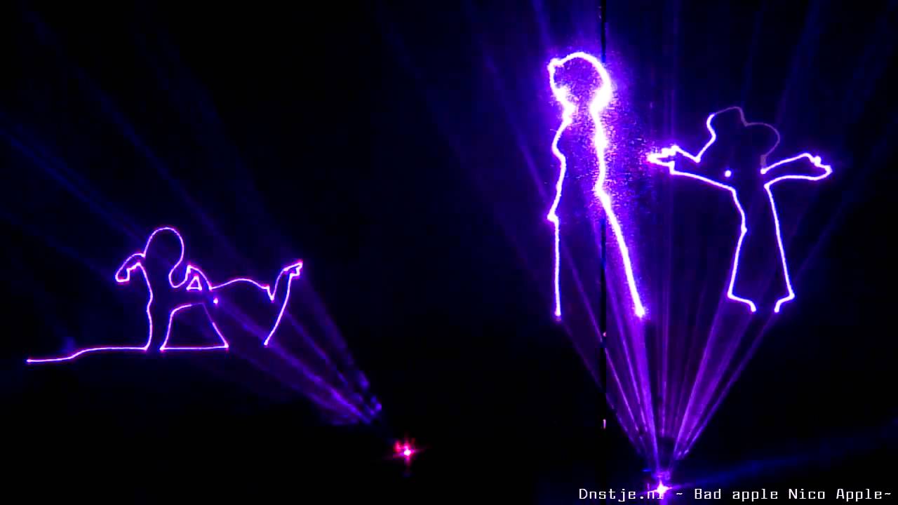【 Touhou Lasershow 】 Bad 445 Aaaaaaapple (HD)
