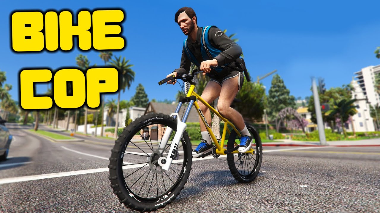 Bicycle Cop Gets Bullied In GTA 5 RP