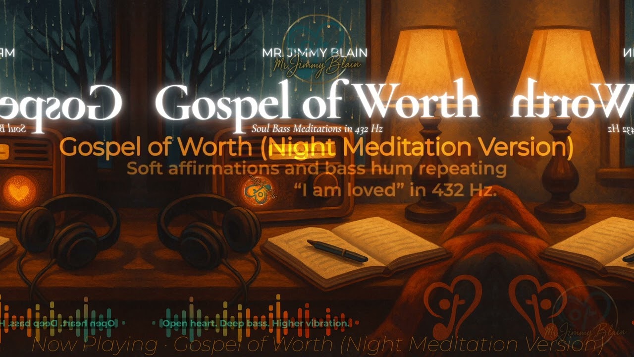 Gospel of Worth ☁️ Night Meditation Version | 432 Hz Soul Bass for Prayer & Sleep | MrJimmy Blain