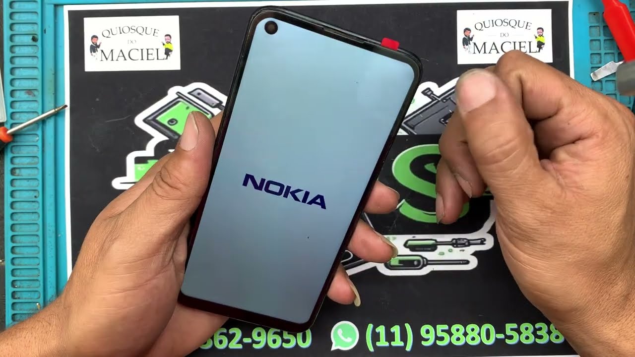 Troca de tela NOKIA 5.4 com reparo de FPC da tela