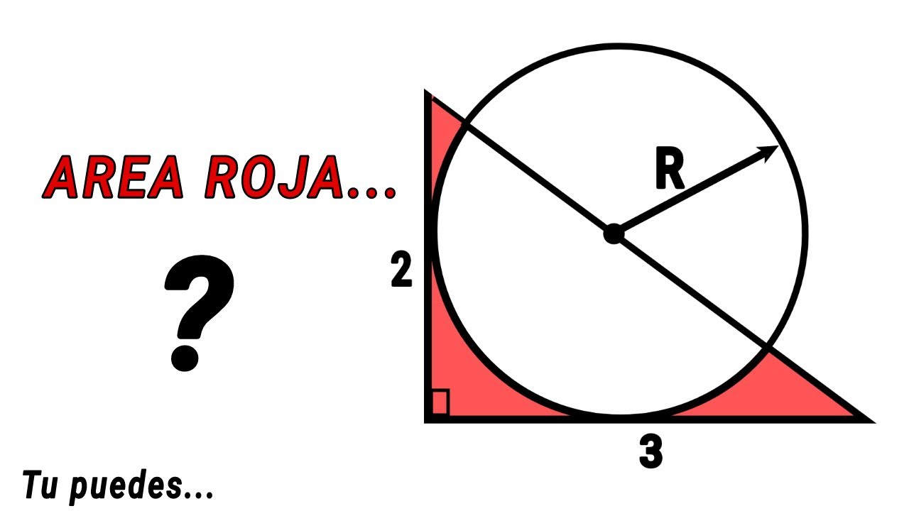 Como calculas  el Área Roja??? 🔴Calcula el Área sombreada