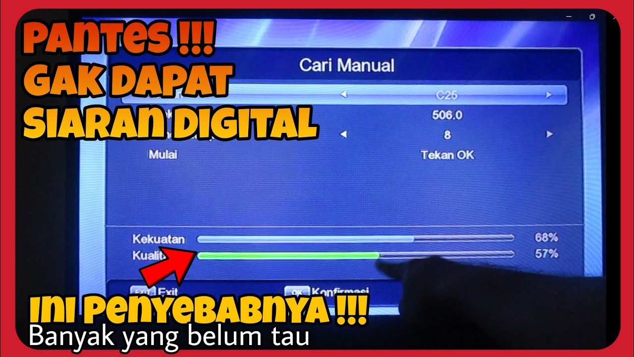 Penyebab Saluran TV Digital Tidak ditemukan Saat discan Otomatis, Begini Solusinya 100% Sukses !!!