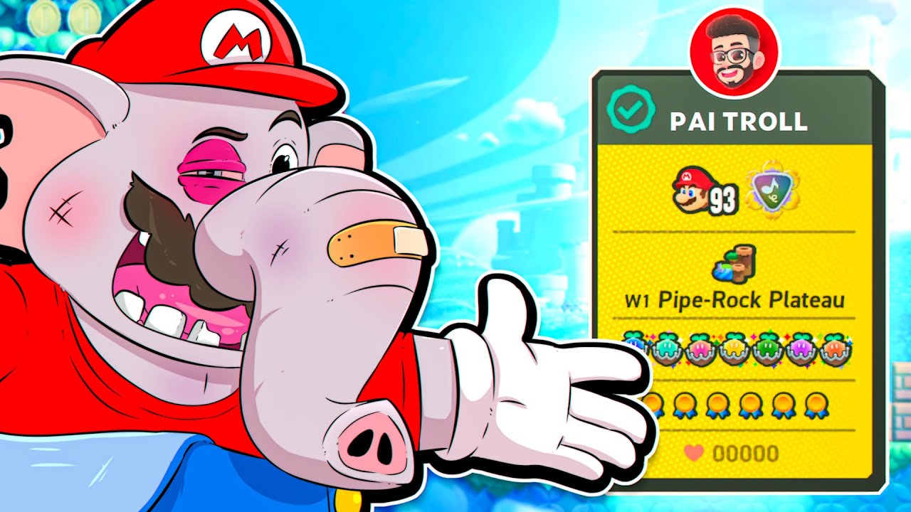 O DESAFIO FINAL DO MARIO WONDER É IMPOSSÍVEL! (ZEREI 100%)