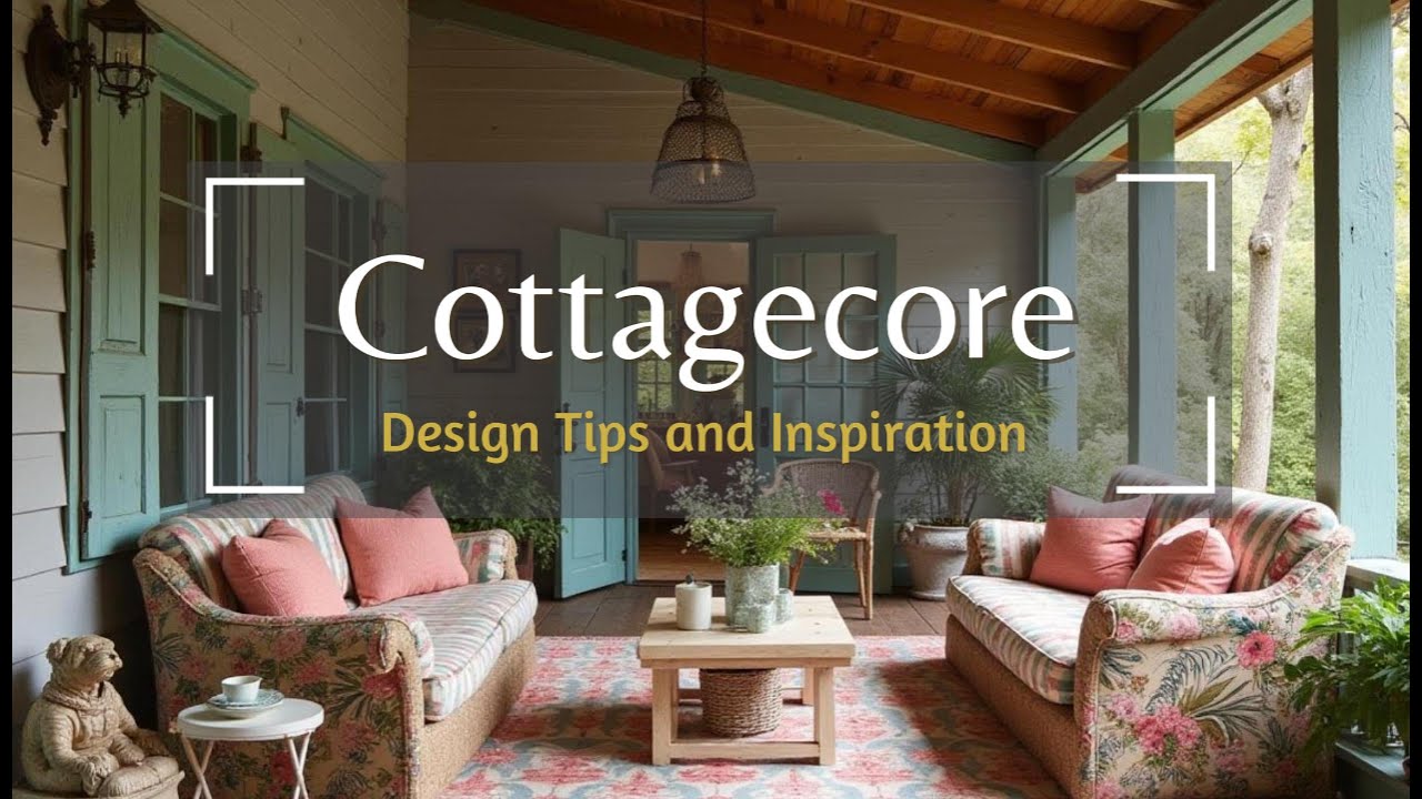 Cottagecore:  A Quick Guide to Country Cottage Interiors & Shabby Chic Decorating  for your Home.