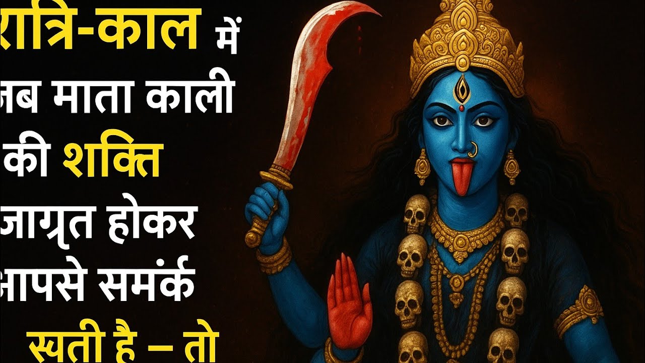 रात्रि-काल में जब माता काली की शक्ति जागृत होकर आपसे संपर्क करती है — तो मिलते हैं ये संकेत