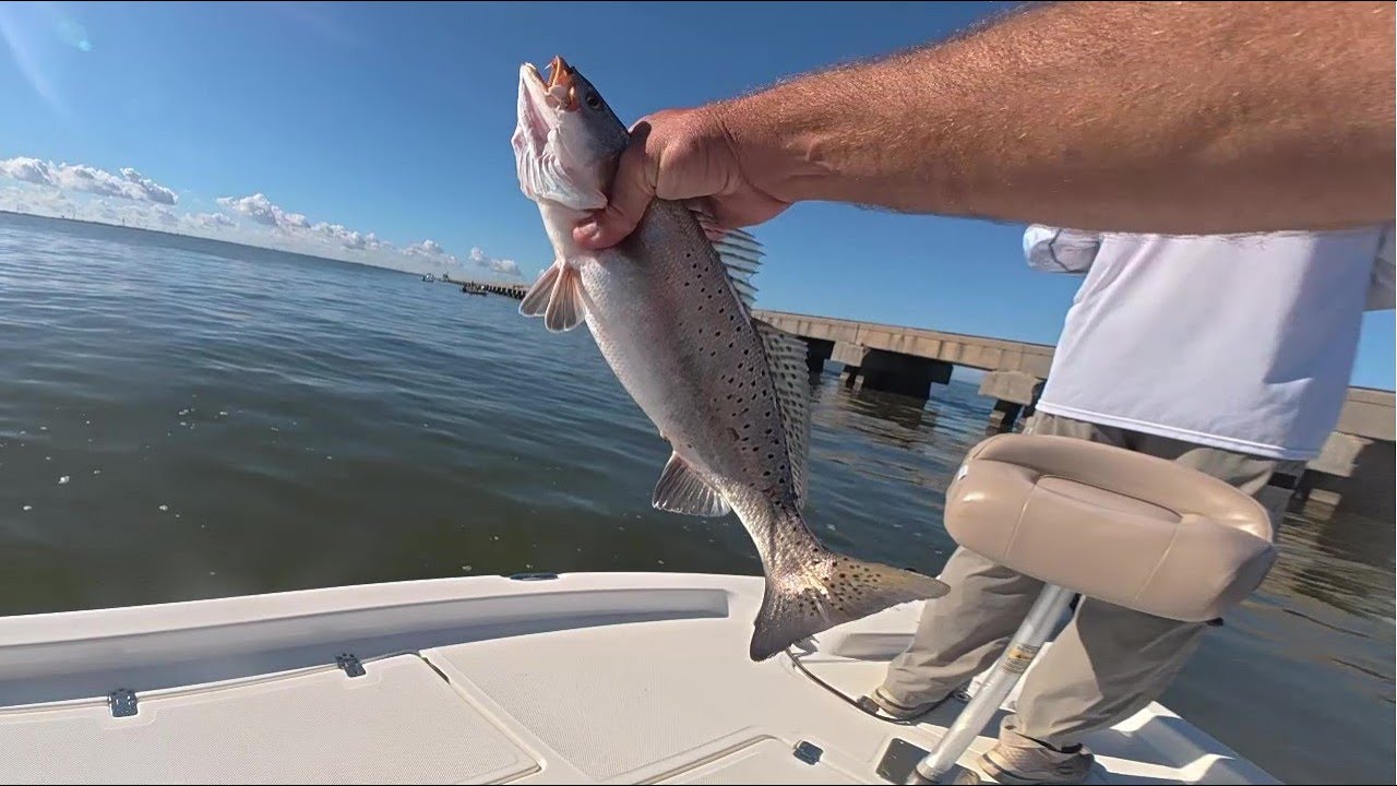 David and I Fishing Lake Pontchartrain