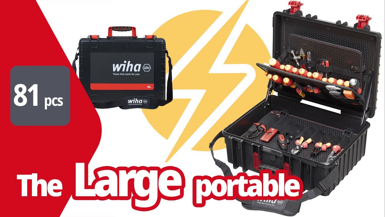Wiha electrician's tool set Competence XL I mixed 81 pcs. in tool case I (40523)