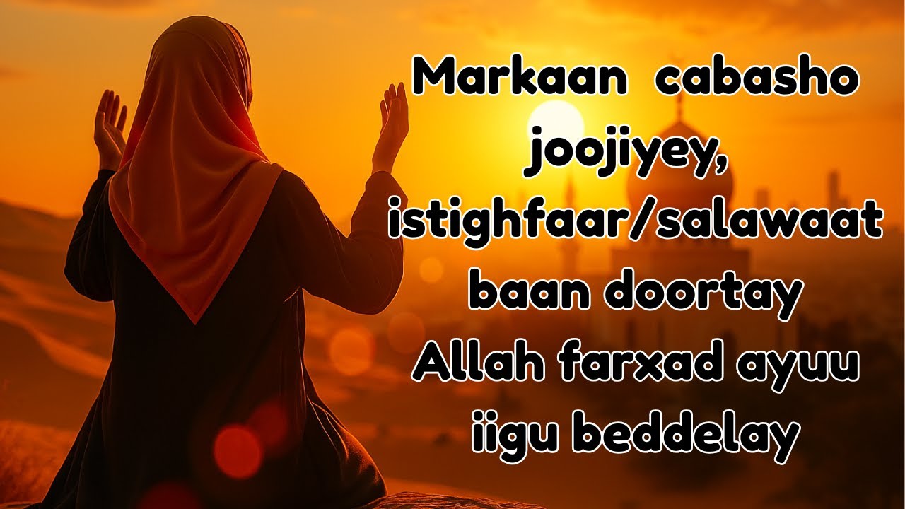 Hal saac oo Jimco ku jirto baa noloshayda ku beddelay - Qiso mucjiso leh