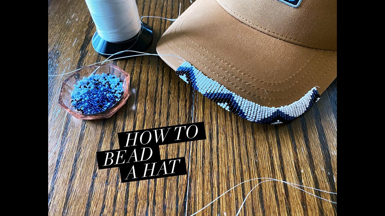 How to Bead a Hat Brim