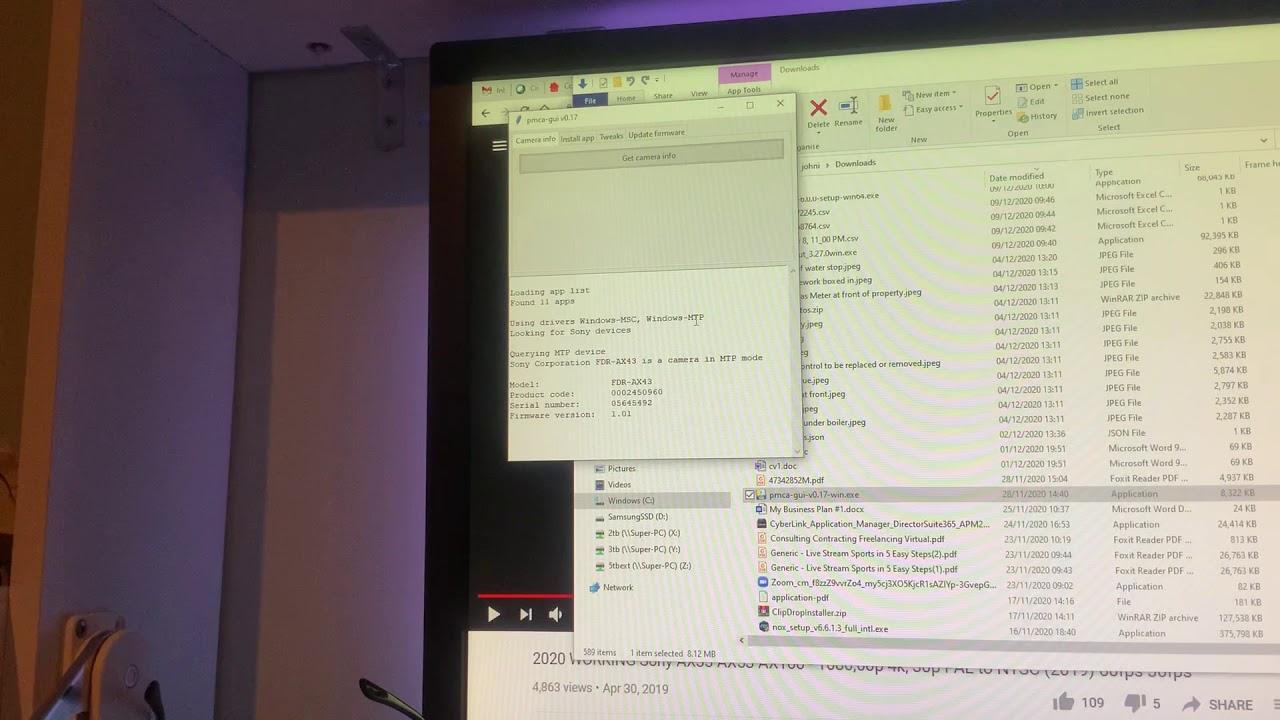 AX43 Fail to change Pal to NTSC