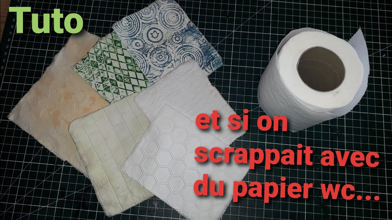 Tuto. Et si on scrappait avec du  papier wc...