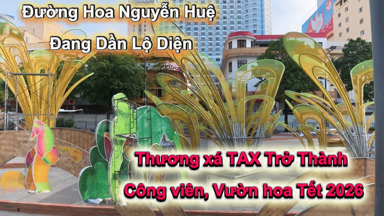 🌸 Đường Hoa Nguyễn Huệ Tết 2026 Dần Lộ Diện | Không Khí Xuân TP.HCM #DuongHoaNguyenHue2026#TetSaiGon