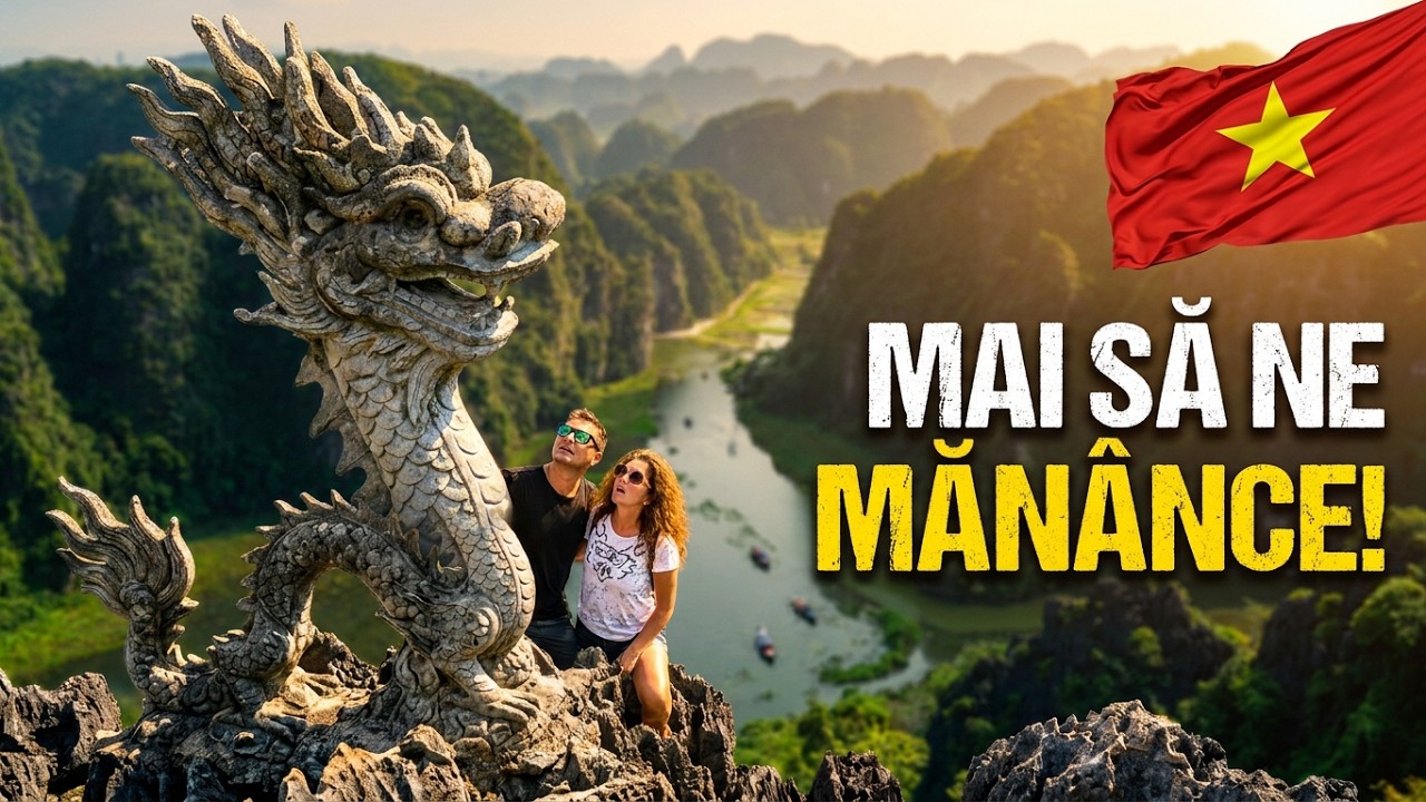 DRAGONUL din NINH BINH 🐉 și cea mai frumoasă vedere din Vietnam! 🌄