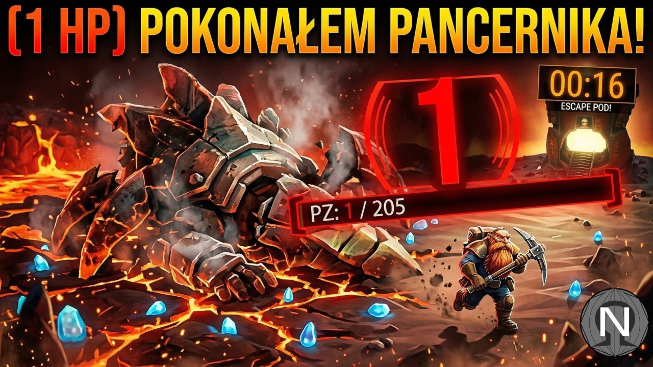 Przeżyłem z DOKŁADNIE 1 HP... - Deep Rock Galactic SURVIVOR PL