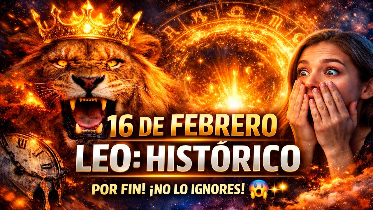 LEO: ¡POR FIN! Lo que te llega este 16 DE FEBRERO 2026 es HISTÓRICO 🦁🔥💎 ¡NO LO IGNORES! 😱✨