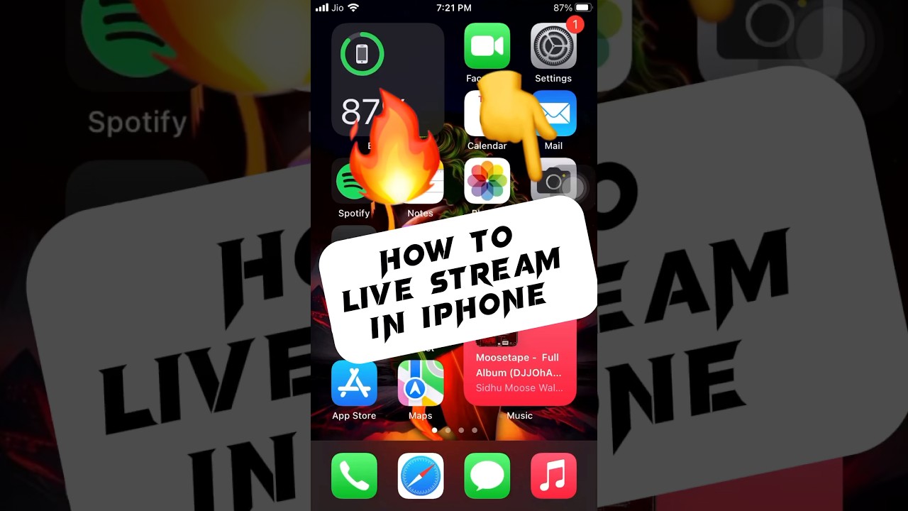 How to live stream in iphone😨 | Iphone me live stream kaise kre | #livestream #ytshorts #shorts