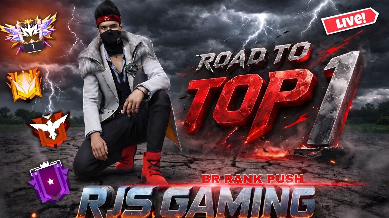 🔴RJS GAMING ON LIVE || UNLIMITED CUSTOM MATCH AND NEW SEASON BR RANK PUSH🔥#RJSgaming#fftamilive
