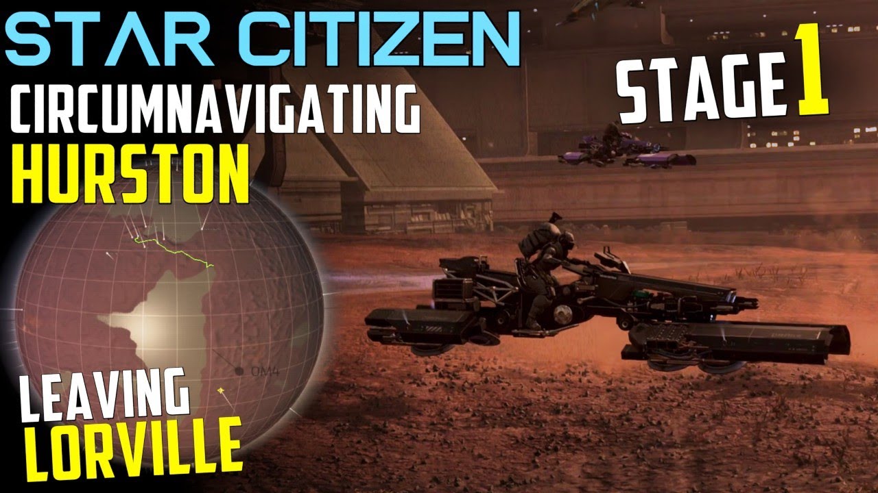 Circumnavigating Hurston by Dragonfly - Part 1 - Leaving Lorville - Star Citizen 3.19.1 exploration
