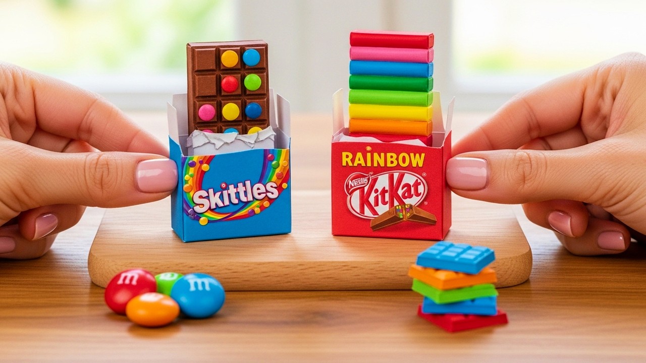 Miniature KITKAT Cake l Coolest Tiny Chocolate KITKAT Cake | Amazing Tiny Chocolate Cake Recipe